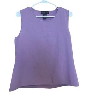 Geoffrey Beene Sport Tank Top XL Womens Knit Sleeveless‎ Purple Lavender NWOT